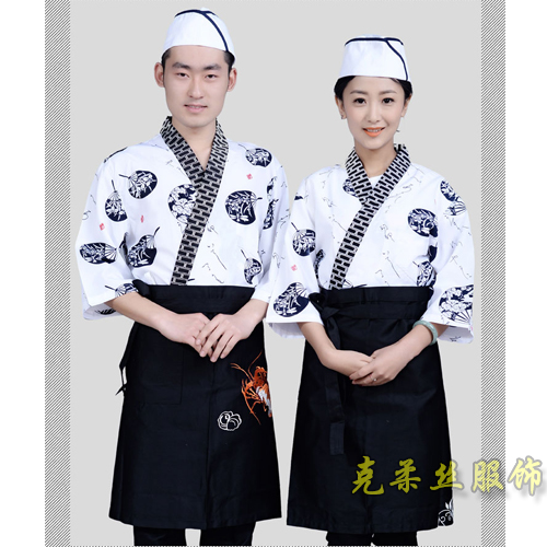 韩式短袖厨师服定做厂家