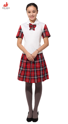 工作服 制服武汉定做供应甜美套裙按摩技师服服装